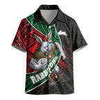 South Sydney Rabbitohs Rugby Kid Hawaiian Shirt Tribal Polynesian Power Art - Lightning Mascot