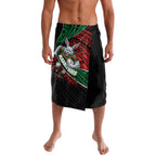 South Sydney Rabbitohs Rugby Lavalava Tribal Polynesian Power Art - Lightning Mascot