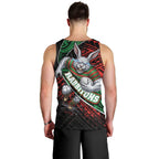 South Sydney Rabbitohs Rugby Men Tank Top Tribal Polynesian Power Art - Lightning Mascot