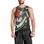 South Sydney Rabbitohs Rugby Men Tank Top Tribal Polynesian Power Art - Lightning Mascot