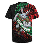 South Sydney Rabbitohs Rugby Rugby Jersey Tribal Polynesian Power Art - Lightning Mascot
