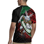 South Sydney Rabbitohs Rugby Rugby Jersey Tribal Polynesian Power Art - Lightning Mascot