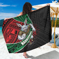South Sydney Rabbitohs Rugby Sarong Tribal Polynesian Power Art - Lightning Mascot