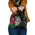 South Sydney Rabbitohs Rugby Shoulder Handbag Tribal Polynesian Power Art - Lightning Mascot