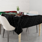 South Sydney Rabbitohs Rugby Tablecloth Tribal Polynesian Power Art - Lightning Mascot