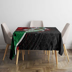 South Sydney Rabbitohs Rugby Tablecloth Tribal Polynesian Power Art - Lightning Mascot