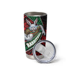 South Sydney Rabbitohs Rugby Tumbler Cup Tribal Polynesian Power Art - Lightning Mascot