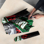 South Sydney Rabbitohs Rugby Umbrella Tribal Polynesian Power Art - Lightning Mascot