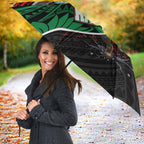 South Sydney Rabbitohs Rugby Umbrella Tribal Polynesian Power Art - Lightning Mascot