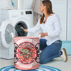 Personalised Aboriginal Barramundi Fish Laundry Basket Indigenous Dot Art - Dreamtime Spirit Animal