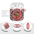 Personalised Aboriginal Barramundi Fish AirPods Case Indigenous Dot Art - Dreamtime Spirit Animal