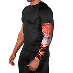 Personalised Aboriginal Barramundi Fish Arm Sleeves Indigenous Dot Art - Dreamtime Spirit Animal