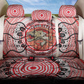 Personalised Aboriginal Barramundi Fish Back Car Seat Cover Indigenous Dot Art - Dreamtime Spirit Animal