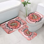 Personalised Aboriginal Barramundi Fish Bathroom Set Indigenous Dot Art - Dreamtime Spirit Animal