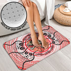 Personalised Aboriginal Barramundi Fish Bathroom Set Indigenous Dot Art - Dreamtime Spirit Animal