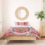 Personalised Aboriginal Barramundi Fish Bedding Set Indigenous Dot Art - Dreamtime Spirit Animal