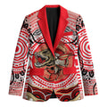 Personalised Aboriginal Barramundi Fish Blazer Indigenous Dot Art - Dreamtime Spirit Animal