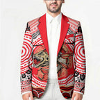 Personalised Aboriginal Barramundi Fish Blazer Indigenous Dot Art - Dreamtime Spirit Animal