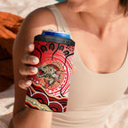 Personalised Aboriginal Barramundi Fish 4 in 1 Can Cooler Tumbler Indigenous Dot Art - Dreamtime Spirit Animal