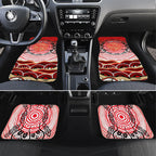 Personalised Aboriginal Barramundi Fish Car Mats Indigenous Dot Art - Dreamtime Spirit Animal