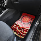 Personalised Aboriginal Barramundi Fish Car Mats Indigenous Dot Art - Dreamtime Spirit Animal