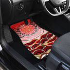 Personalised Aboriginal Barramundi Fish Car Mats Indigenous Dot Art - Dreamtime Spirit Animal