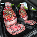 Personalised Aboriginal Barramundi Fish Car Seat Cover Indigenous Dot Art - Dreamtime Spirit Animal