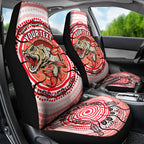 Personalised Aboriginal Barramundi Fish Car Seat Cover Indigenous Dot Art - Dreamtime Spirit Animal