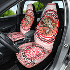 Personalised Aboriginal Barramundi Fish Car Seat Cover Indigenous Dot Art - Dreamtime Spirit Animal