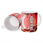 Personalised Aboriginal Barramundi Fish Ceramic Mug Indigenous Dot Art - Dreamtime Spirit Animal