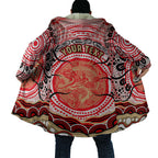 Personalised Aboriginal Barramundi Fish Cloak Indigenous Dot Art - Dreamtime Spirit Animal