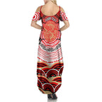 Personalised Aboriginal Barramundi Fish Family Matching Summer Maxi Dress and Hawaiian Shirt Indigenous Dot Art - Dreamtime Spirit Animal