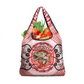 Personalised Aboriginal Barramundi Fish Grocery Bag Indigenous Dot Art - Dreamtime Spirit Animal