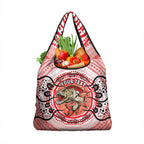 Personalised Aboriginal Barramundi Fish Grocery Bag Indigenous Dot Art - Dreamtime Spirit Animal