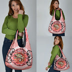 Personalised Aboriginal Barramundi Fish Grocery Bag Indigenous Dot Art - Dreamtime Spirit Animal