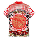 Personalised Aboriginal Barramundi Fish Hawaiian Shirt Indigenous Dot Art - Dreamtime Spirit Animal
