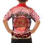 Personalised Aboriginal Barramundi Fish Hawaiian Shirt Indigenous Dot Art - Dreamtime Spirit Animal