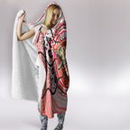 Personalised Aboriginal Barramundi Fish Hooded Blanket Indigenous Dot Art - Dreamtime Spirit Animal