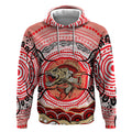 Personalised Aboriginal Barramundi Fish Hoodie Indigenous Dot Art - Dreamtime Spirit Animal