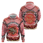 Personalised Aboriginal Barramundi Fish Hoodie Indigenous Dot Art - Dreamtime Spirit Animal