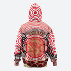 Personalised Aboriginal Barramundi Fish Hoodie Indigenous Dot Art - Dreamtime Spirit Animal