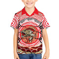 Personalised Aboriginal Barramundi Fish Kid Hawaiian Shirt Indigenous Dot Art - Dreamtime Spirit Animal
