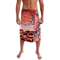 Personalised Aboriginal Barramundi Fish Lavalava Indigenous Dot Art - Dreamtime Spirit Animal
