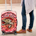 Personalised Aboriginal Barramundi Fish Luggage Cover Indigenous Dot Art - Dreamtime Spirit Animal