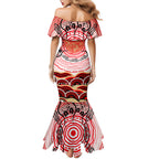 Personalised Aboriginal Barramundi Fish Mermaid Dress Indigenous Dot Art - Dreamtime Spirit Animal