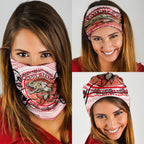Personalised Aboriginal Barramundi Fish Neck Gaiter Indigenous Dot Art - Dreamtime Spirit Animal
