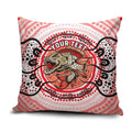 Personalised Aboriginal Barramundi Fish Pillow Cover Indigenous Dot Art - Dreamtime Spirit Animal