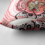 Personalised Aboriginal Barramundi Fish Pillow Cover Indigenous Dot Art - Dreamtime Spirit Animal