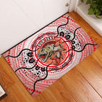 Personalised Aboriginal Barramundi Fish Rubber Doormat Indigenous Dot Art - Dreamtime Spirit Animal