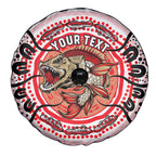 Personalised Aboriginal Barramundi Fish Spare Tire Cover Indigenous Dot Art - Dreamtime Spirit Animal